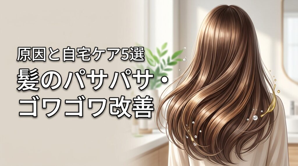 髪のパサパサ・ゴワゴワを改善する5つの原因と自宅でできる5つのヘアケア