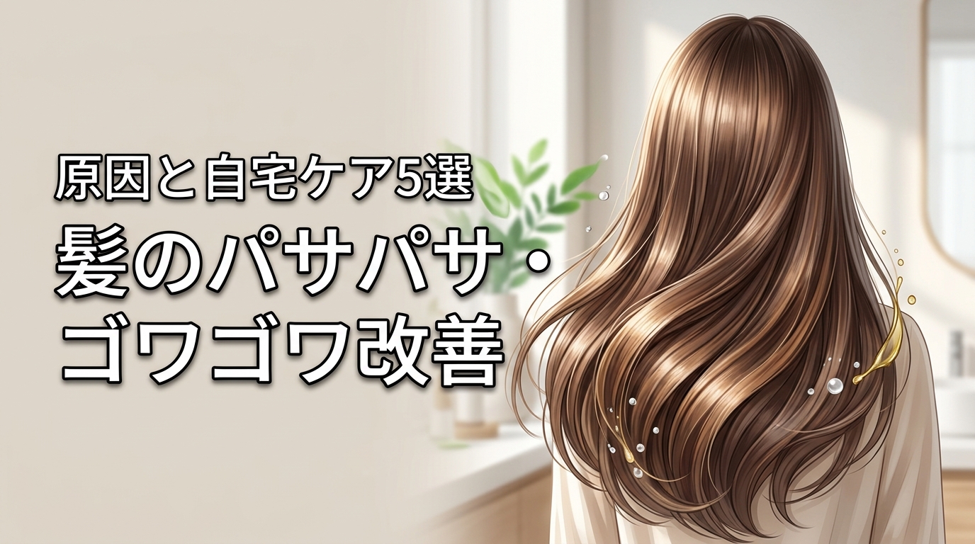 髪のパサパサ・ゴワゴワを改善する5つの原因と自宅でできる5つのヘアケア
