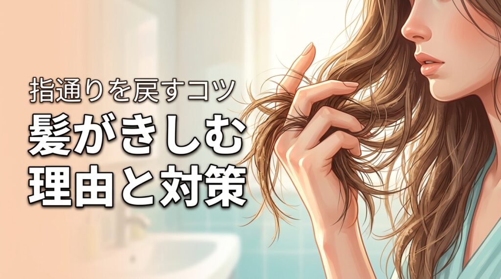 髪がきしむ理由はシャンプー？ダメージ？原因特定と指通りを戻すコツを伝授
